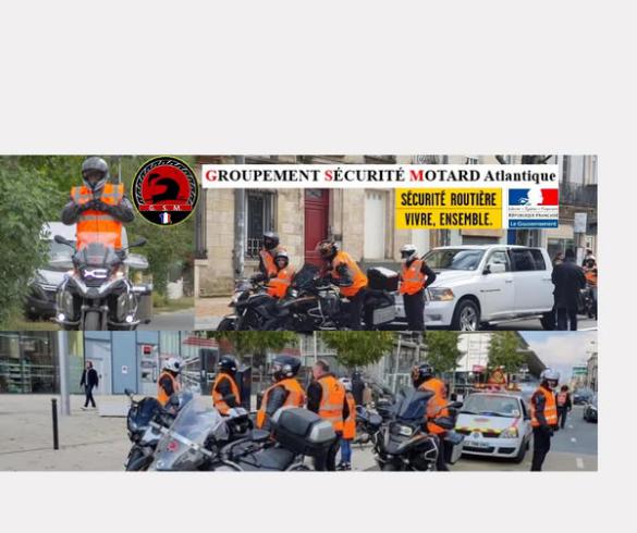 Motards du Groupement Sécurité Motard en mission d’encadrement